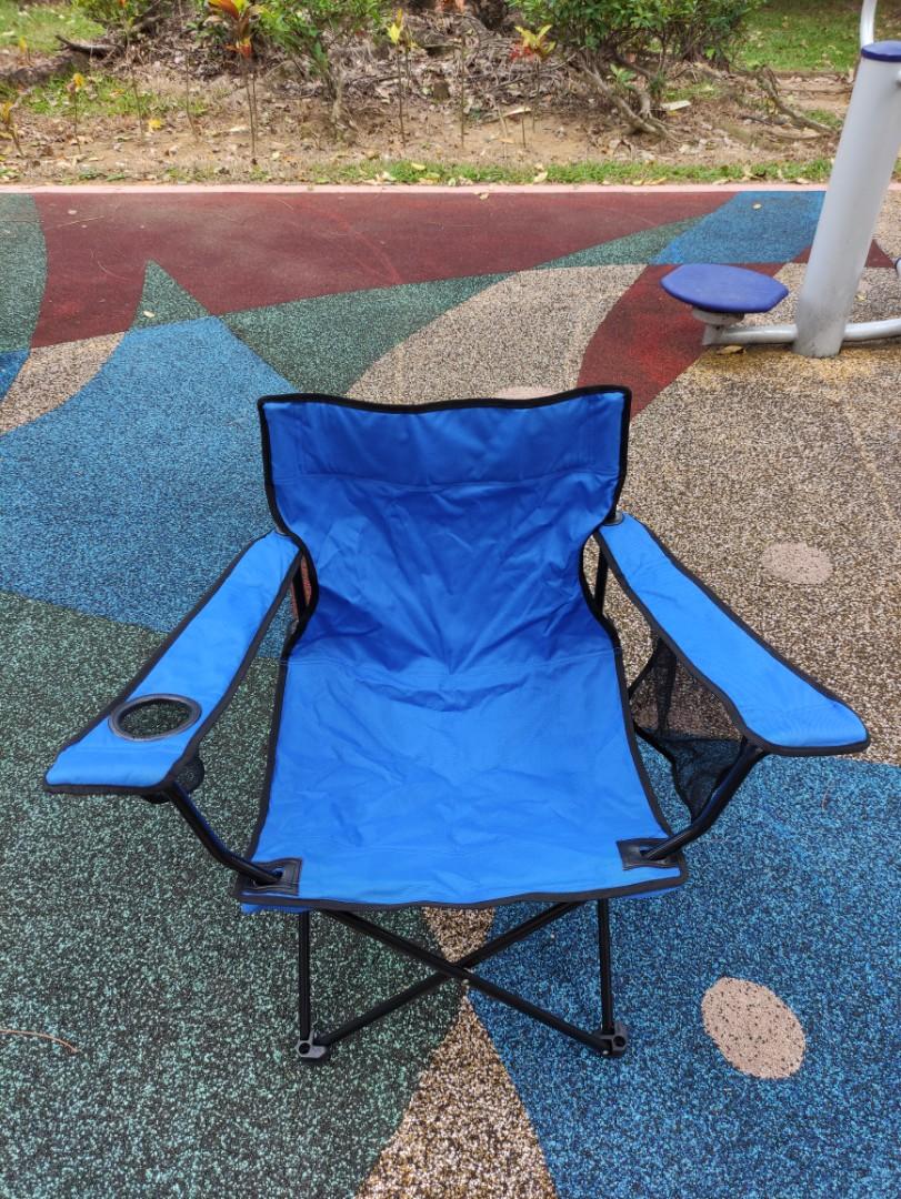 Shell Helix Portable Folding Outdoor Chair Blue Sports