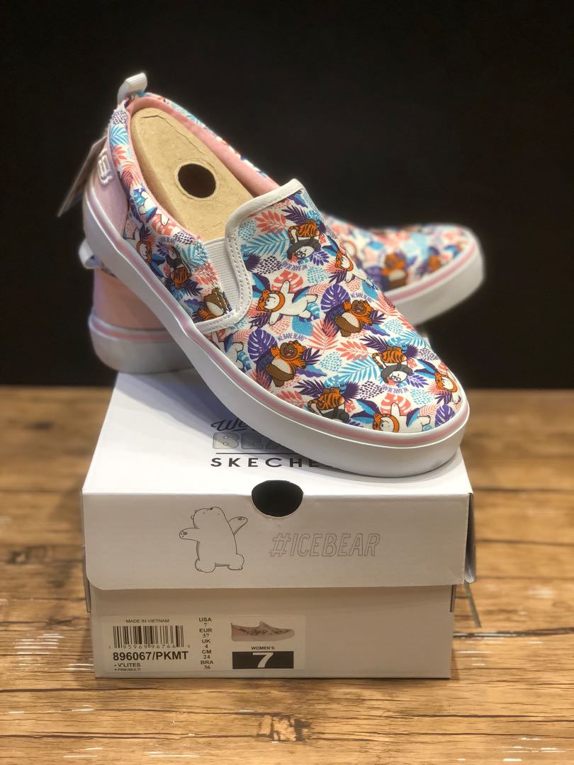 Skechers We Bare Bears Women s Fashion Footwear Sneakers on