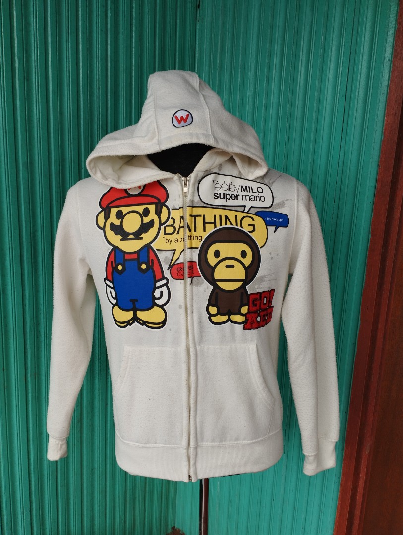 Baby milo super mario hoodie discount