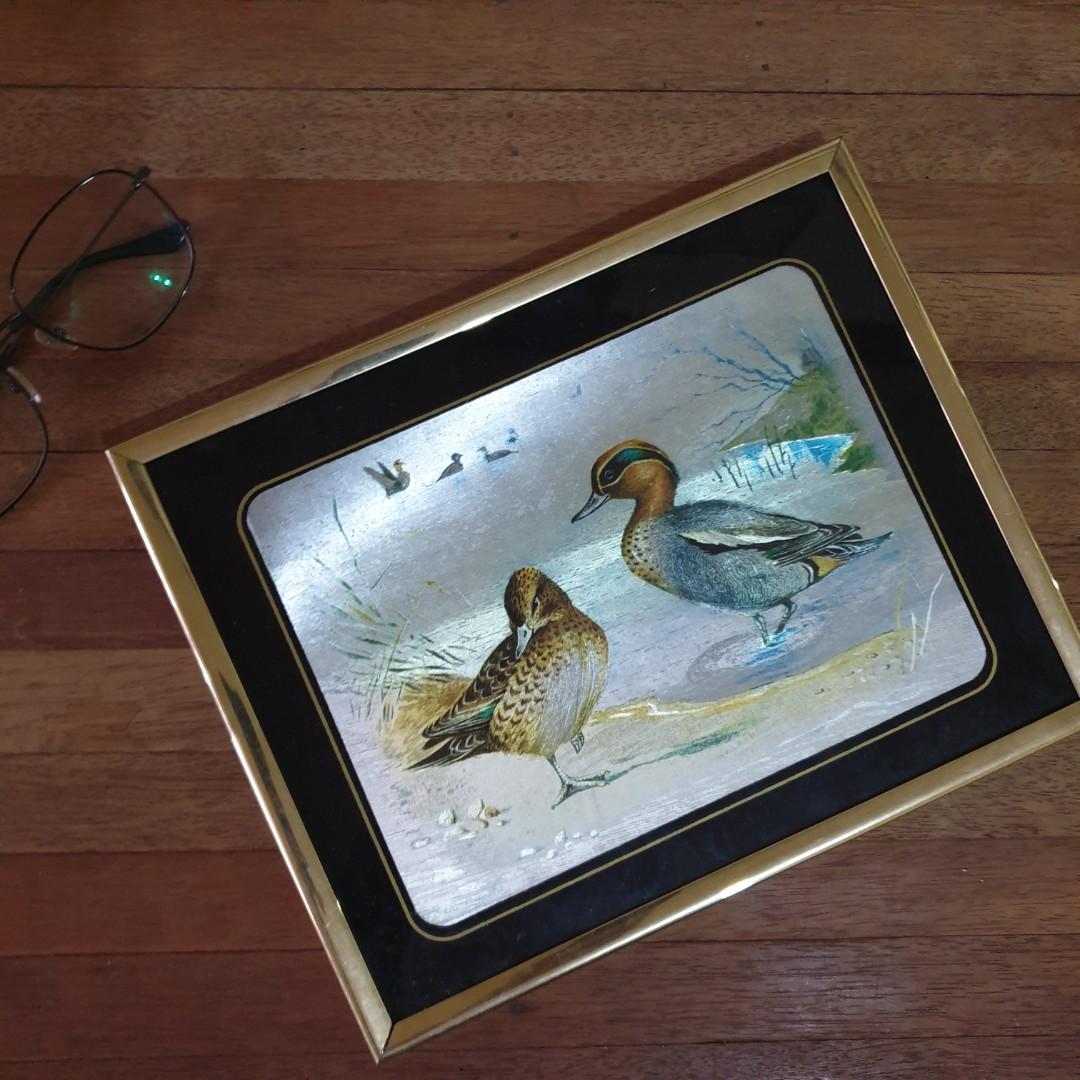 TAKE ALL: 2pcs Metal Etched Animal Frame Art (Category: Frames & Pictures) located in Rizal. Submitted by sunnie.side.up (Listing ID 1173201350, Image 2). Description: 💥 TAKE ALL 2pcs. Metal Etched Animal Framed Picture Art 🐦 Bird Design • no box, no plastic • back portion has only a hanging hook 🐅 Tiger Design •with box and plastic • can be placed on the table or can be hanged (see photo).