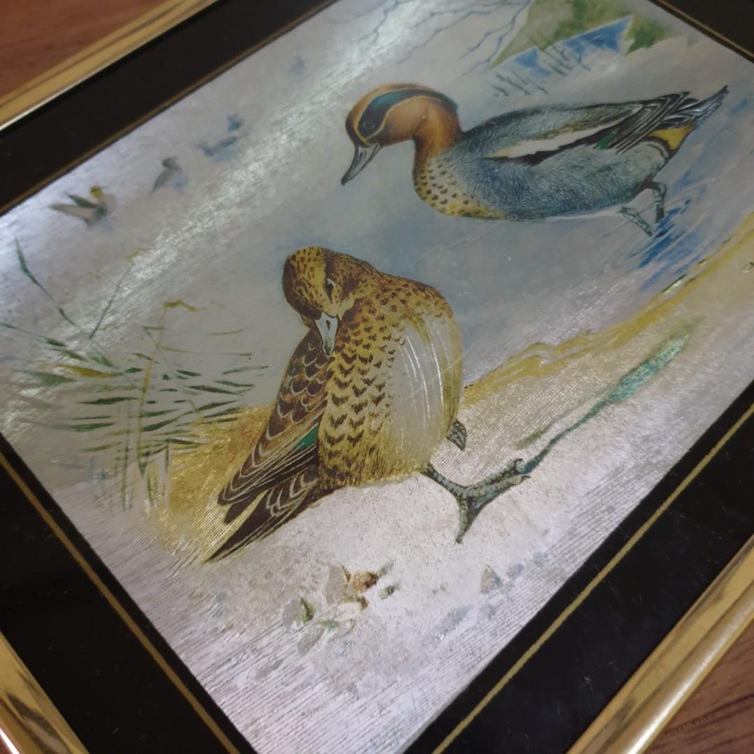 TAKE ALL: 2pcs Metal Etched Animal Frame Art (Category: Frames & Pictures) located in Rizal. Submitted by sunnie.side.up (Listing ID 1173201350, Image 3). Description: 💥 TAKE ALL 2pcs. Metal Etched Animal Framed Picture Art 🐦 Bird Design • no box, no plastic • back portion has only a hanging hook 🐅 Tiger Design •with box and plastic • can be placed on the table or can be hanged (see photo).