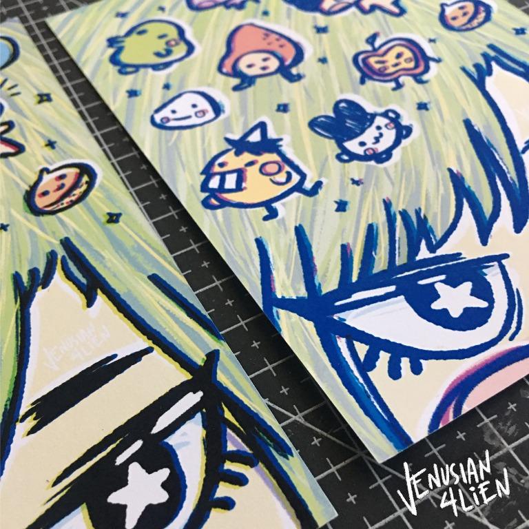 Tamagotchi art print (Category: Art & Prints) located in Manila. Submitted by grimerx (Listing ID 1173242793, Image 3). Description: ⭐ tamagotchi art print made by me~ ⭐ print size: 5.5 x 4 inches ⭐ the colors may slightly vary due to the lighting of the photo or your device 🚚🚛 ✧ gogoxpress for shipping, buyer handles the fee ✧ no cancellation of orders once item is shipped out 🧾📲 ✧ please tag me your photos on social media @_purplecatpiss ✧ 