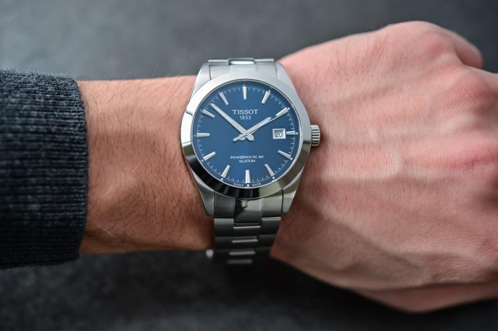 Tissot Powermatic 80 Silicium Blue Watch Men s Fashion Watches