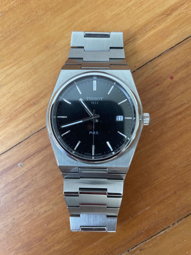 tissot prx quartz black