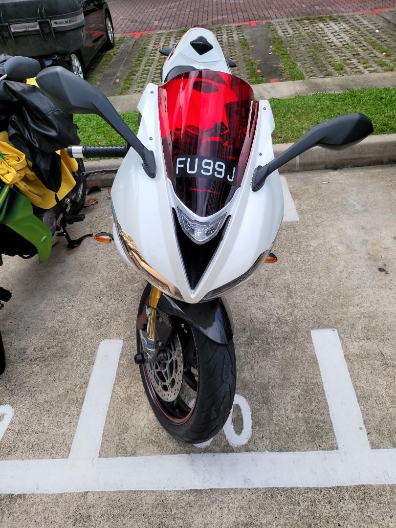 Triumph Daytona 675R 2014 with golden number FU99J for sale. Motorcycles Motorcycles for Sale Class 2 on Carousell