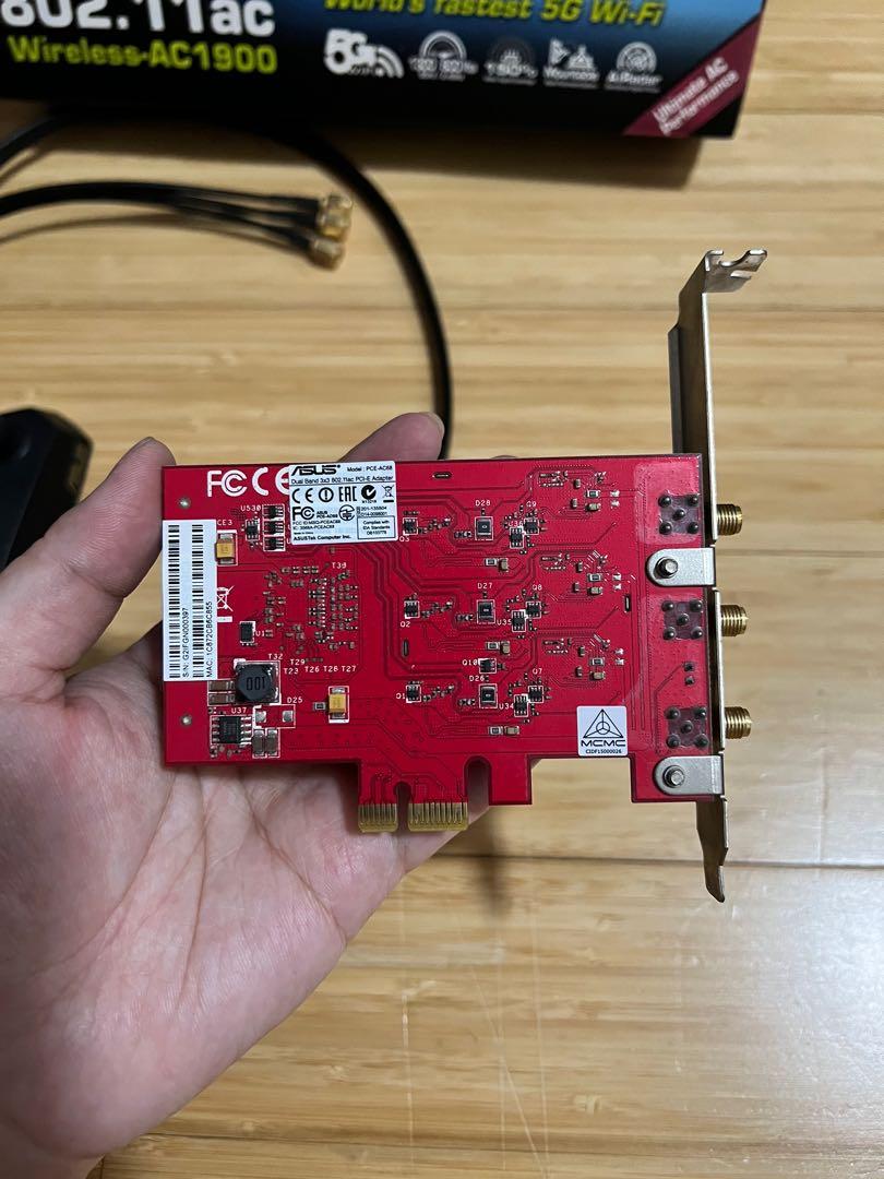 USED] ASUS PCE-AC68 Wireless AC-1900 Wifi Card, Computers & Tech.