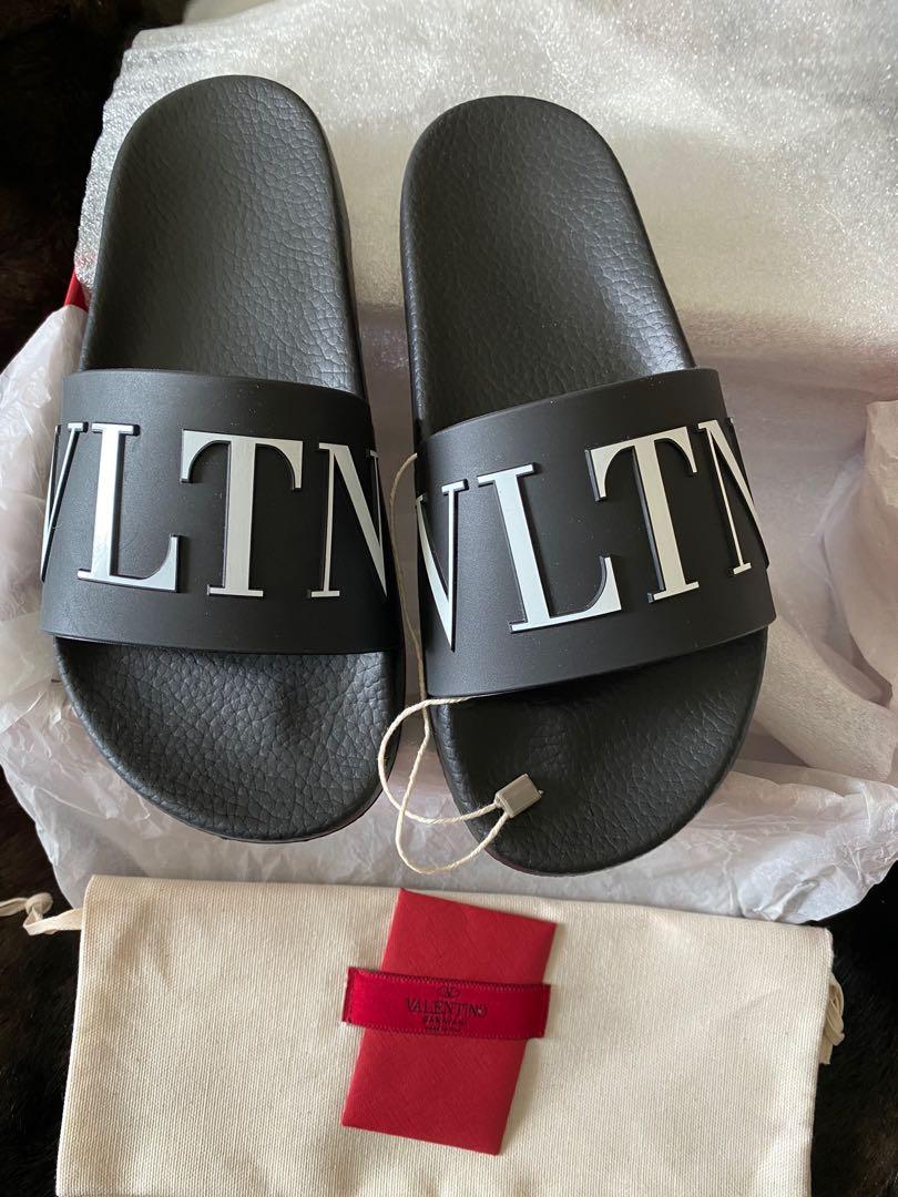 Valentino VLTN slides, Women's Fashion, Footwear, Slippers and slides ...