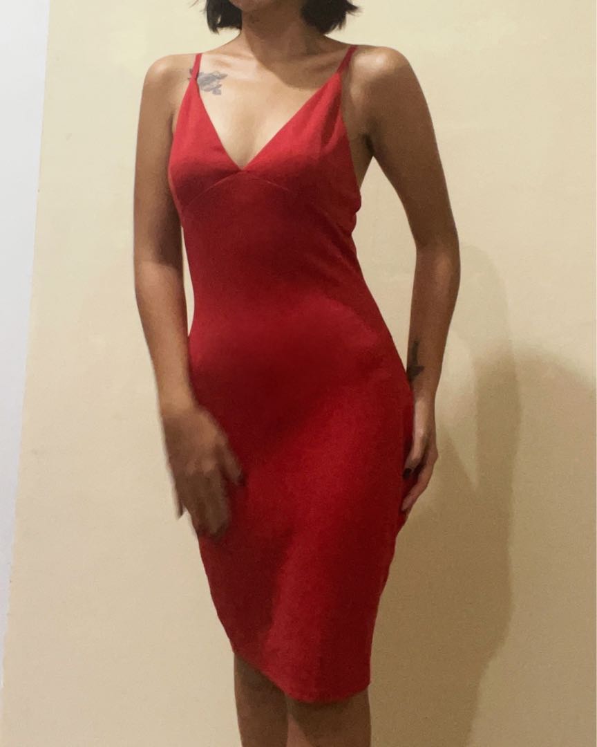 Very sexy red dress body fit, Fesyen 