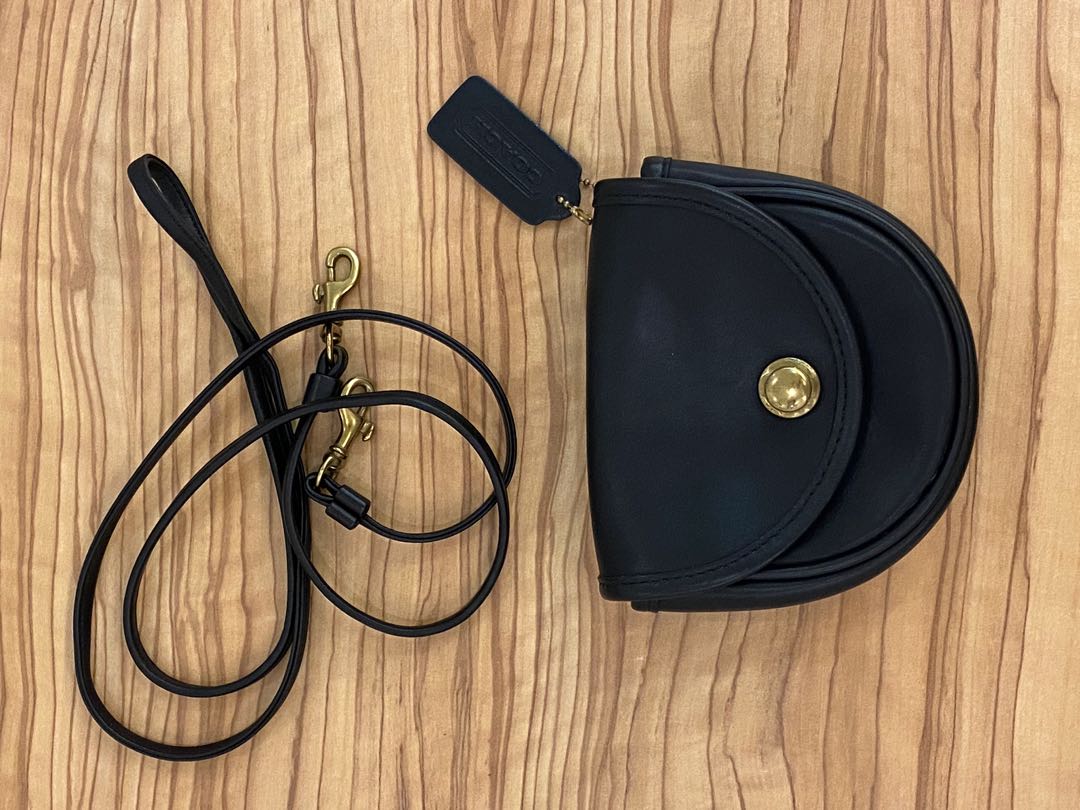 Cny sale! Vintage Coach Belt Bag Black or sling bag mini micro, Women's