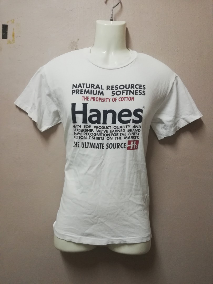 Vintage T Shirt HANES Made USA Size M Men s Fashion Tops Sets
