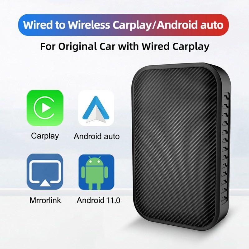Wireless Android Auto CarPlay Ai Box Android 11 for iOS/Android Phone USB  Player