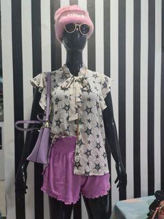ZARA starla blouse ruffle