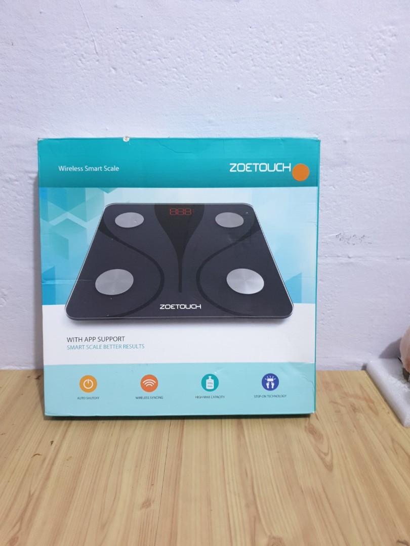 ZOETOUCH Body Fat Scale with iOS and Android App, Smart BMI Scale