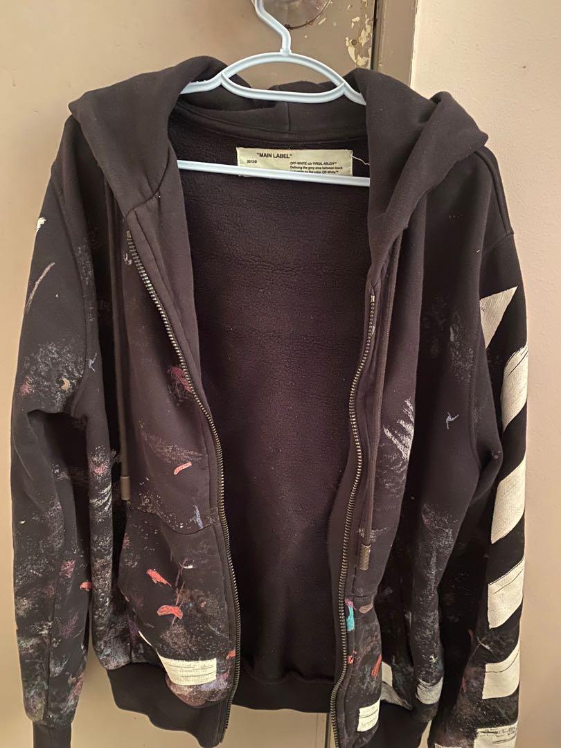 100 original Authentic Off White Galaxy Hoodie Men s Fashion