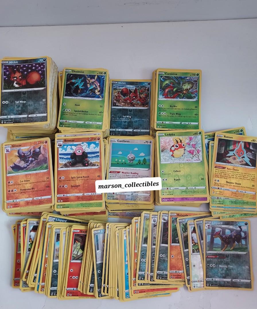 Reverse Holo NM/M Uncommon Common 1k Pokemon Cards Bulk card Lot 