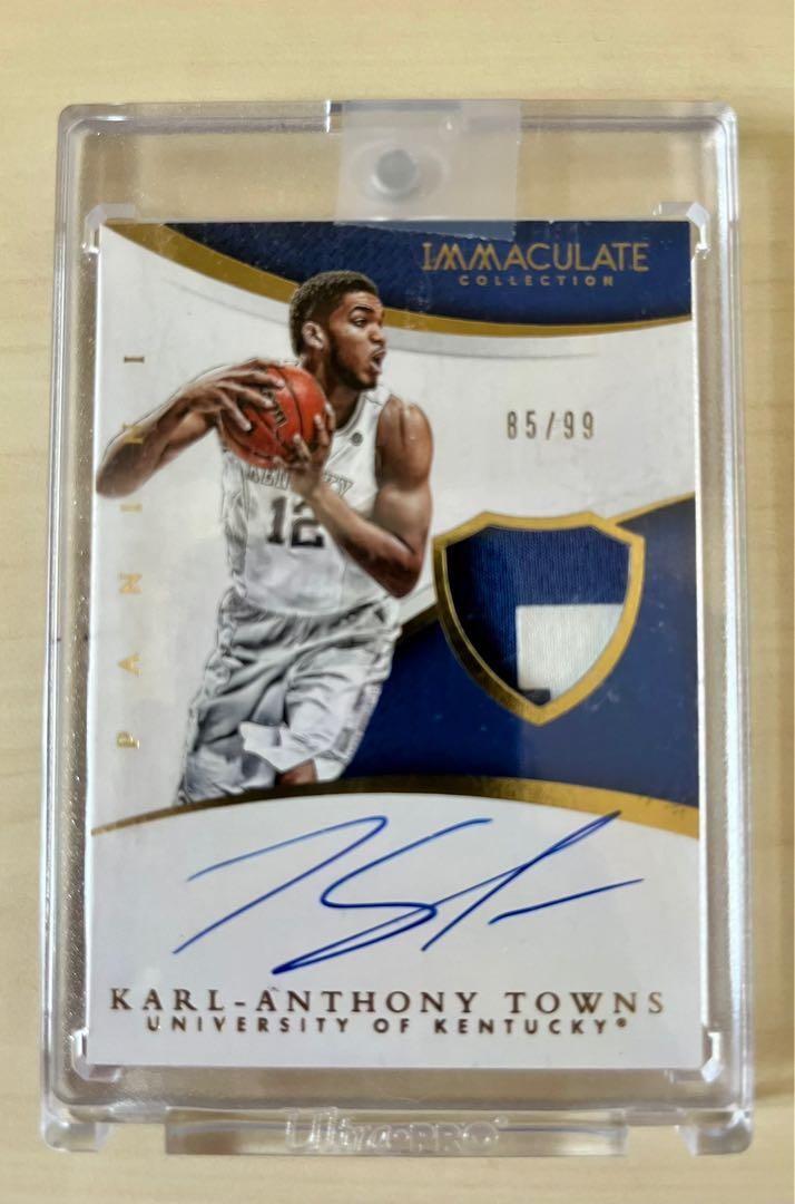 2015 Panini Karl Anthony Towns Kentucky Rookie Patch Autograph RC 