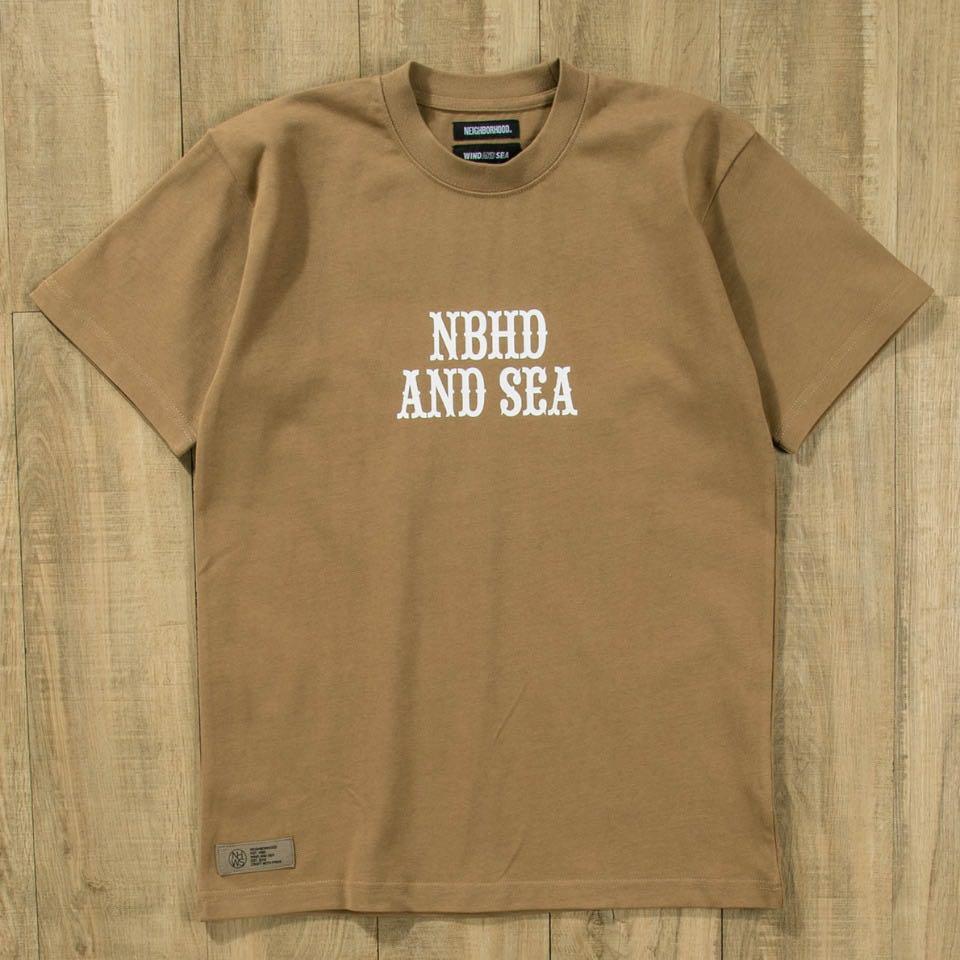 全新NEIGHBORHOOD × WIND AND SEA 22SS , 男裝, 上身及套裝, T-shirt