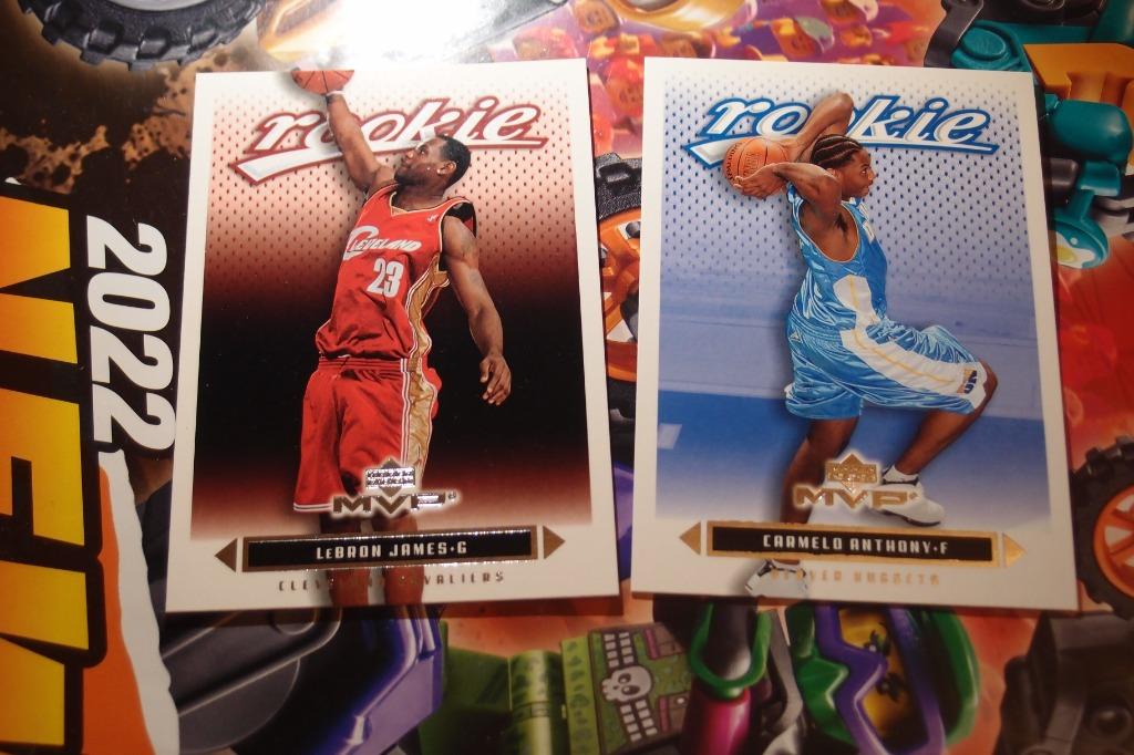 套裝LeBron James & Carmelo Anthony Foil ROOKIE CARD Lot 03/04