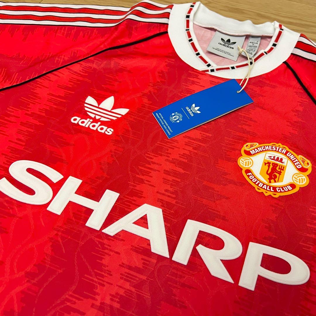 Adidas Manchester United 90 Retro Home Jersey, Men's Fashion
