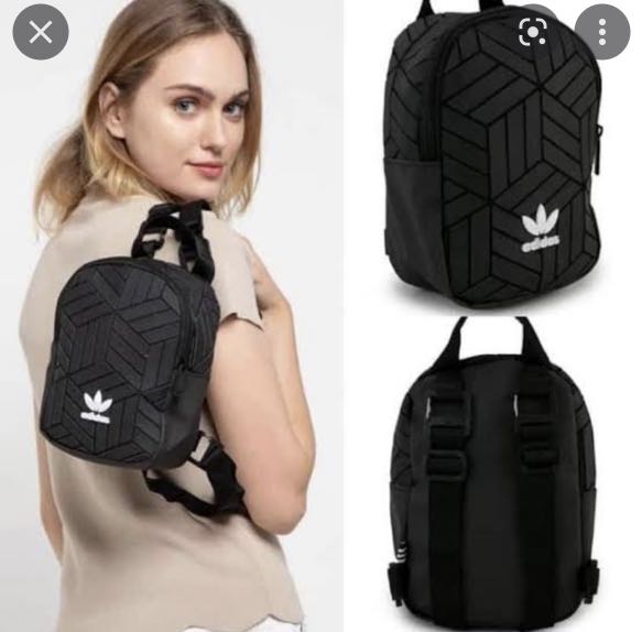 Adidas Mini Geometric 3D Backpack, Fesyen Pria, Tas Dompet - Main Image