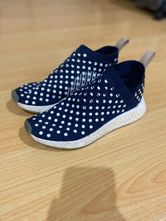 Adidas NMD CS2 Slip ons Navy Polkadot Colorway Men s Fashion