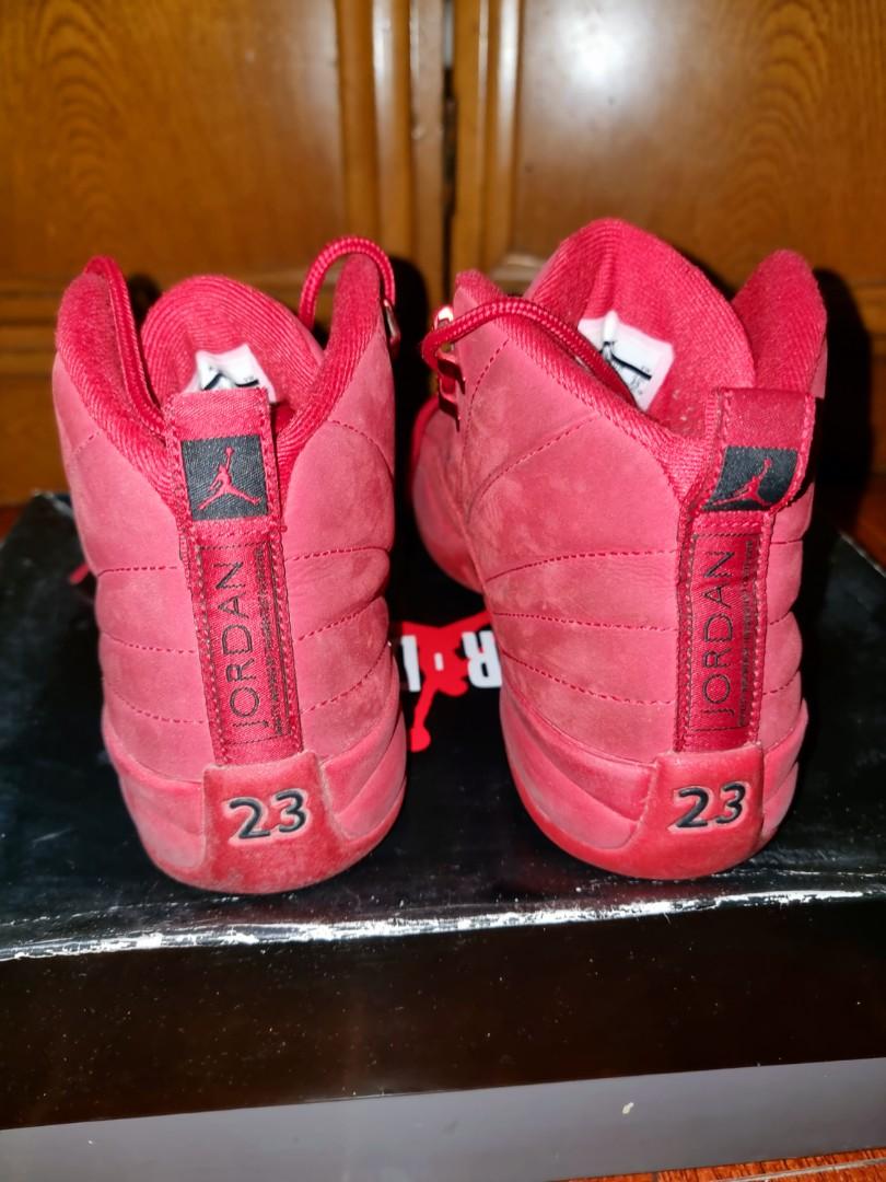 Jordan 12 deals suede red