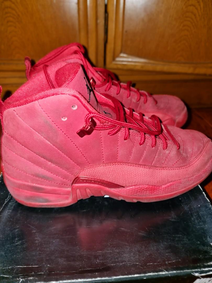 Jordan 12 suede red hotsell