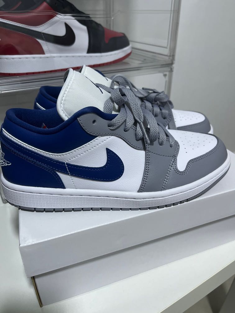 jordan low white grey blue
