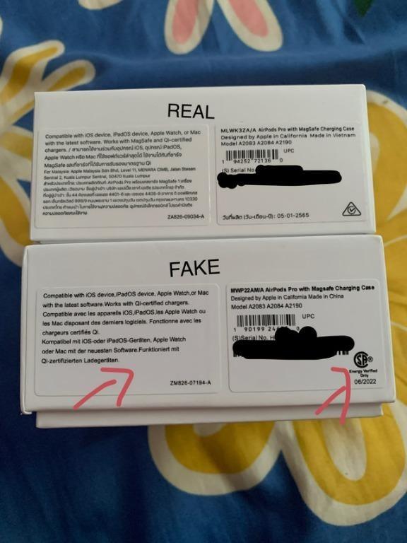 BEWARE OF FAKE AIRPODS PRO