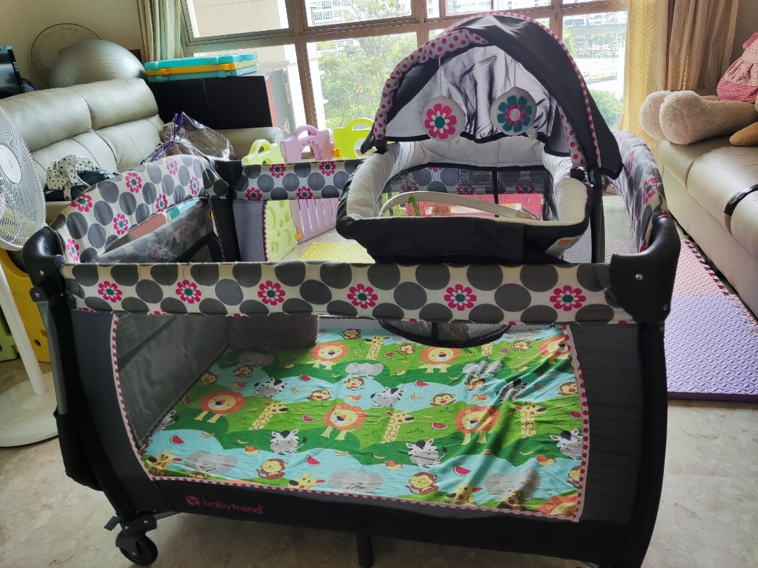 All in one infant playpen, cot, and diaper changing station, Babies