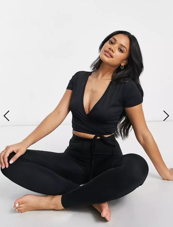 Yoga tie top sales