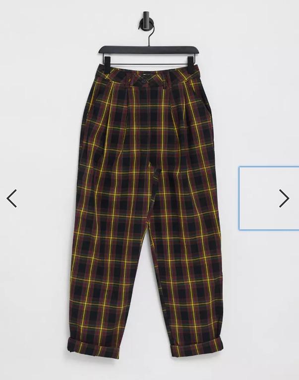 Ovoid pleat front peg pants hot sale