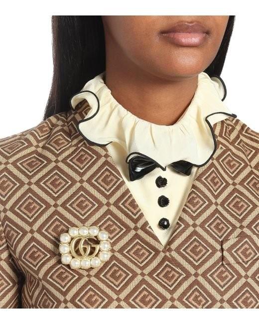 Gucci pearl brooch shop