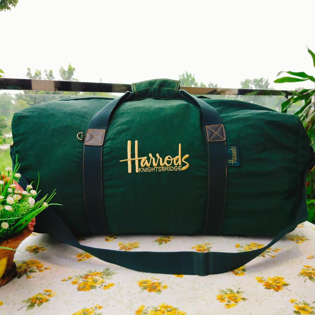 Authentic Harrods Gym Bag, Hobbies & Toys, Travel, Travel Essentials