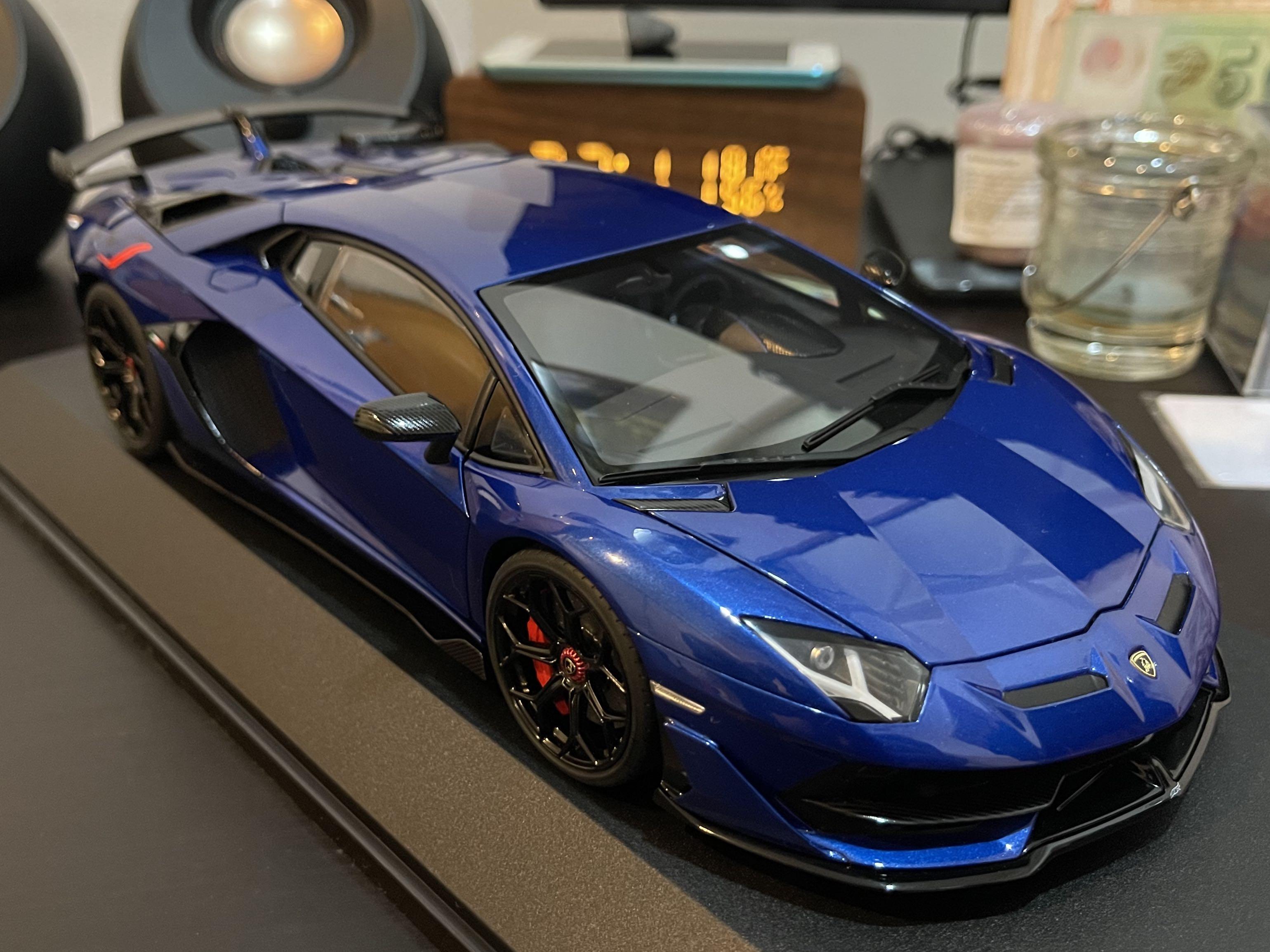 AutoArt Lamborghini Aventador SVJ (blue), Hobbies & Toys, Toys