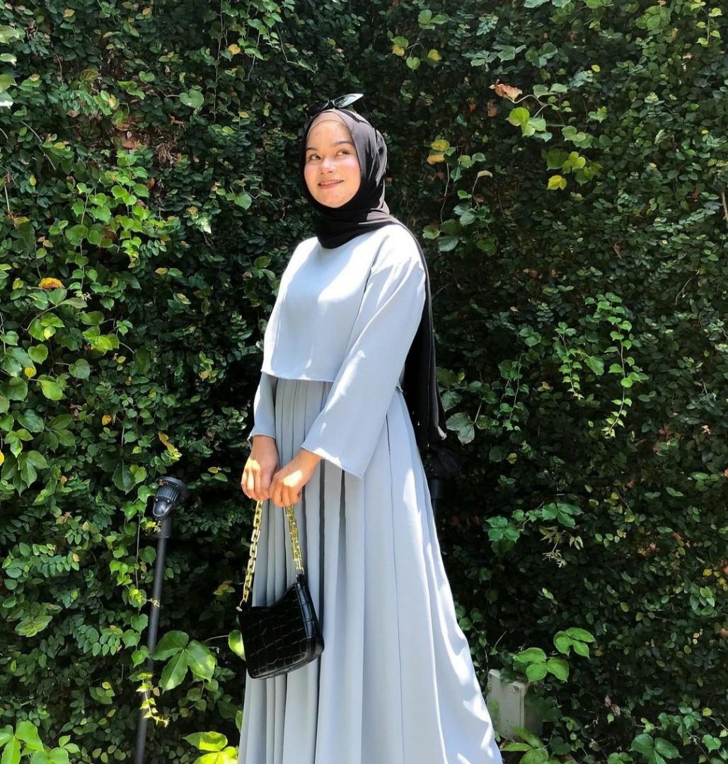 Baby blue dresses hijab sales