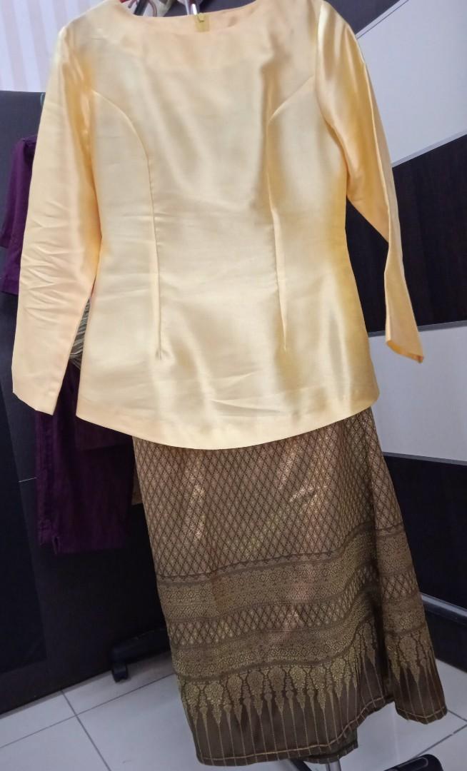 Baju Kurung Moden Thai Silk Women s Fashion Muslimah Fashion