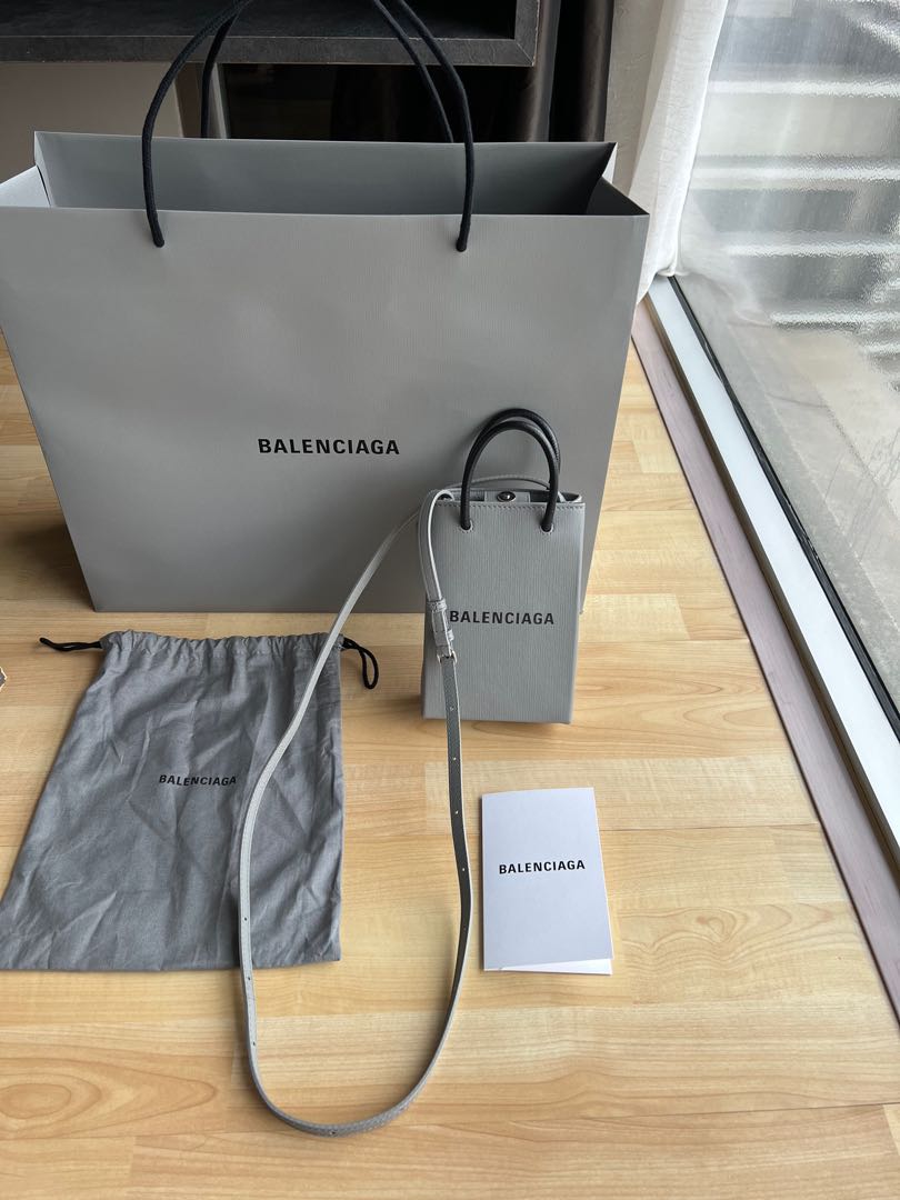 Balenciaga logo print crossbody bag Luxury Bags Wallets on