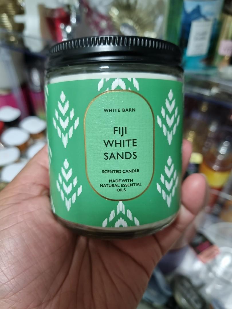 Bath and body works candle fiji white sands single wick, Furniture & Home Living, Home Fragrance