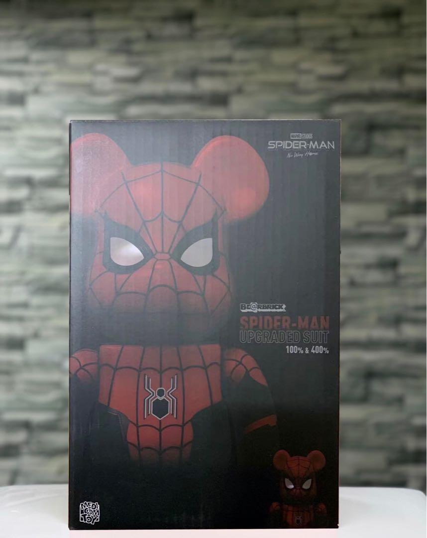 Bearbrick spider man upgraded suit 400%+100% 500% Be@rbrick, 興趣 ...