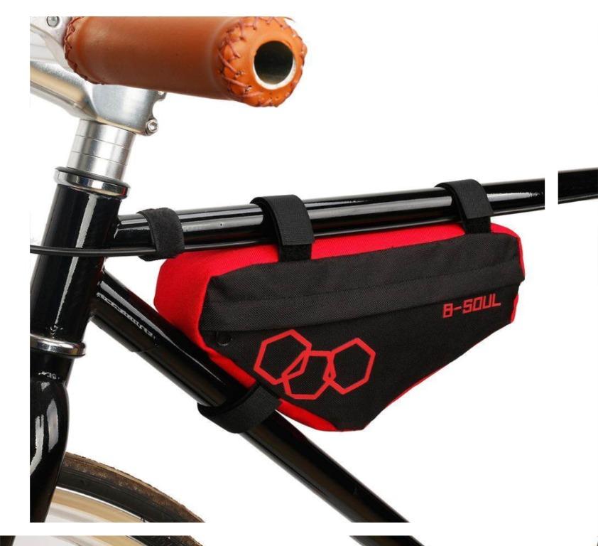 US B-SOUL Bike Triangle Frame Bag Front Top Tube Cycling Under Seat Pouch Bag 