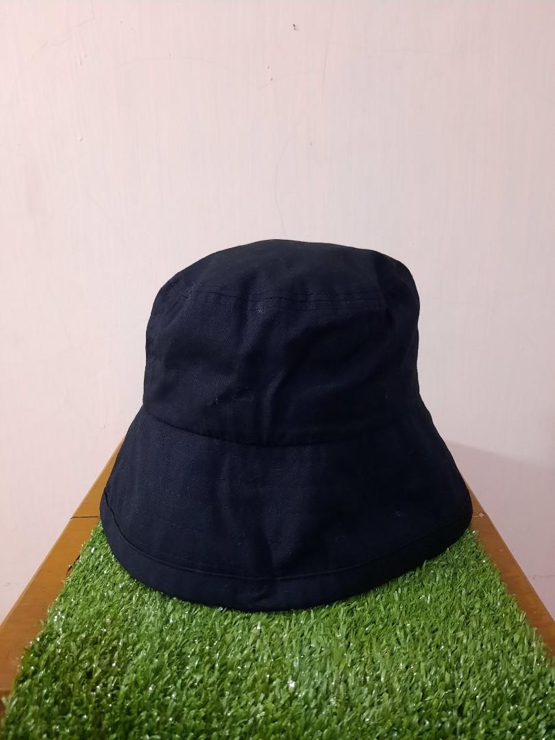 Bucket Hat Black, Fesyen Pria 