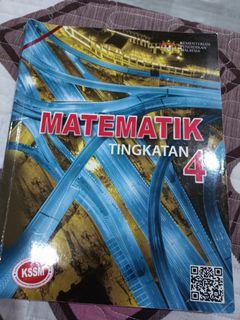 Buku teks matematik tingkatan 4