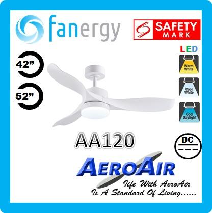 Ceiling Fan Aeroair Aa120 3 Blade Black