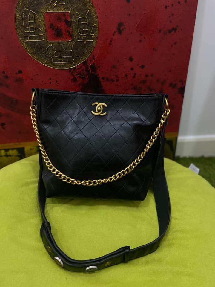 Chanel hippie shoulder shop bucket bag