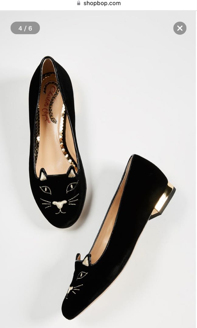 Charlotte Olympia Kitty Flats, Women's Fashion, Footwear, Flats on