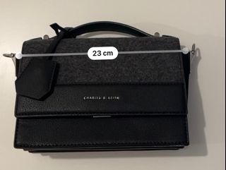 size -小CK black two-way bag black adjustable / removable straps two ways bag64223506788739110