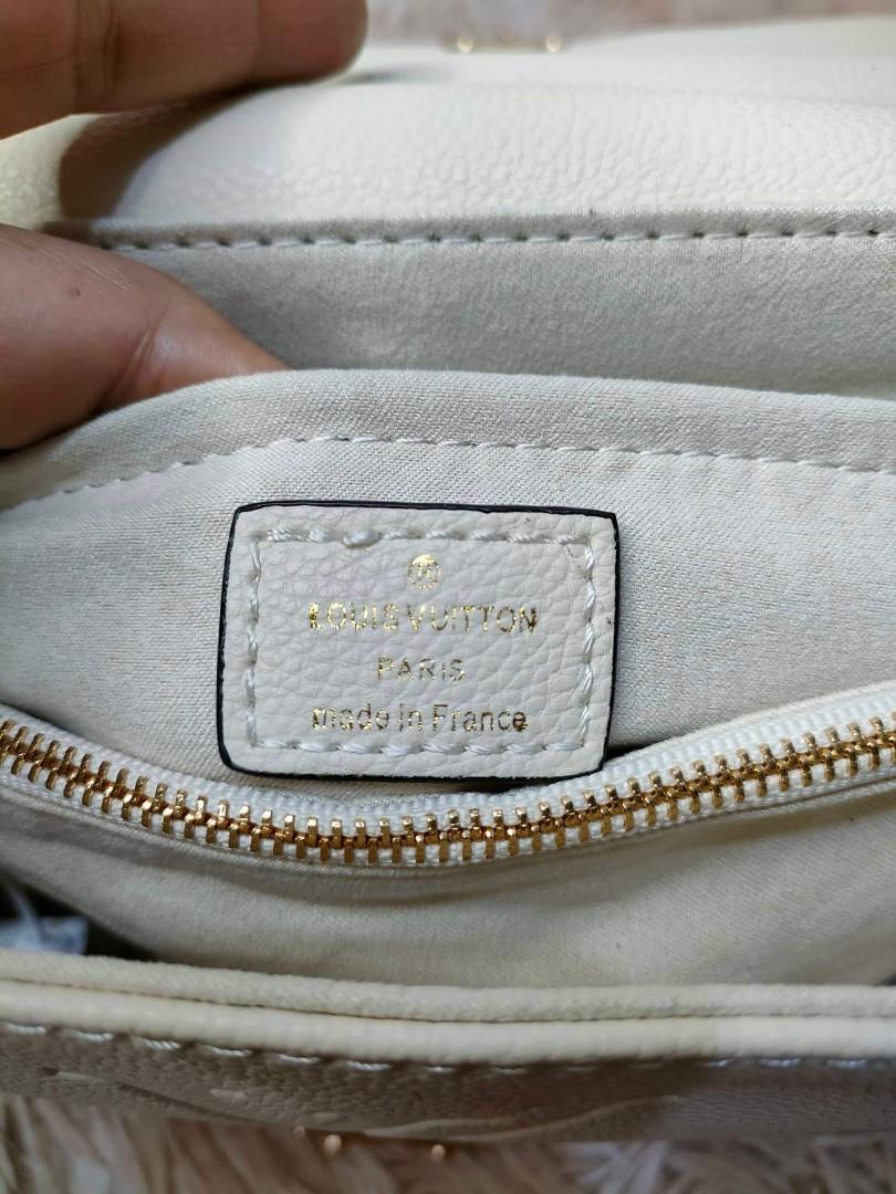 Louis Vuitton LV Women Madeleine BB Handbag Crème Beige Embossed
