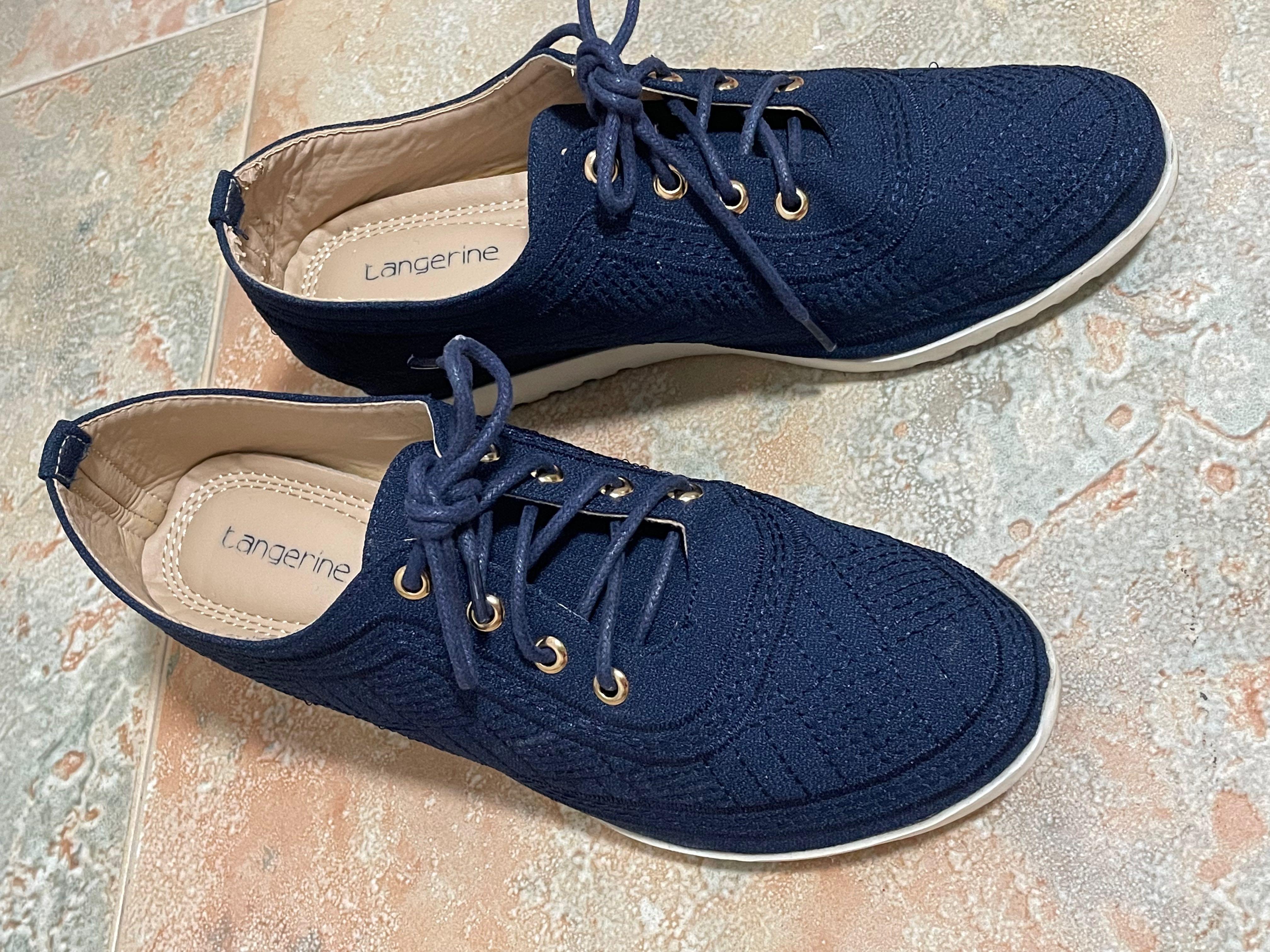 Comfy Navy Blue Shoes Size 37 Women s Fashion Footwear