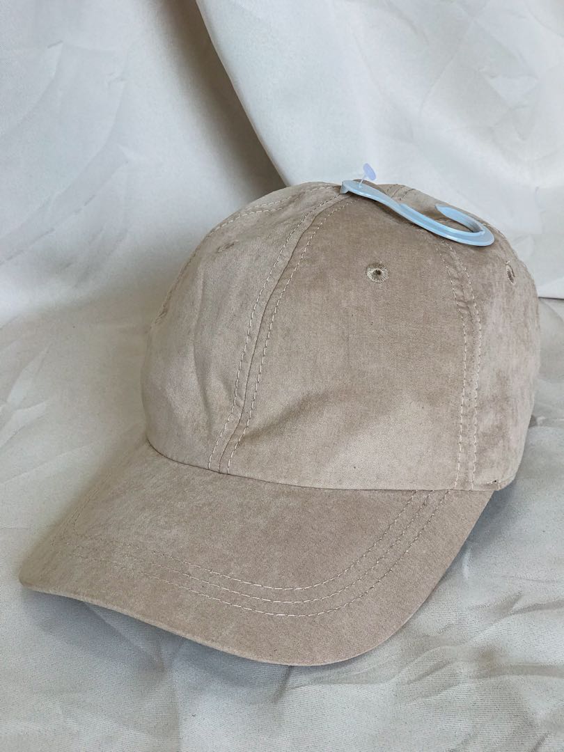 Cream Color Baseball Cap, Men's Fashion 
